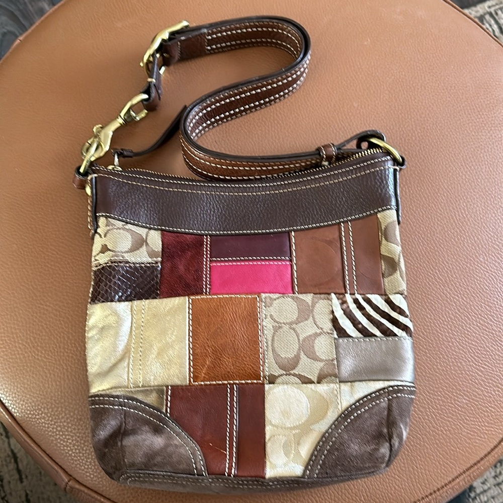 Coach Patchwork Double Strap Shoulder Bag - image 3